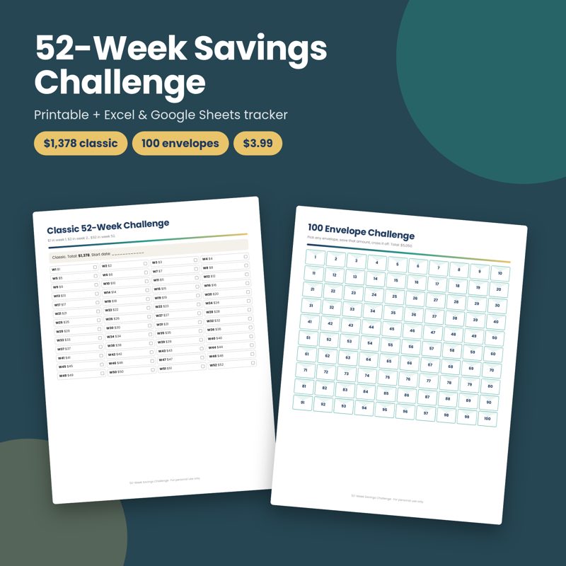 52-Week Savings Challenge preview